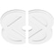 Ekena Millwork Charlotte Architectural Grde PVC Contemporary Ceiling Medallion, Two Piece, 20"OD x 3"ID x 8"C x 1"P CMP20CE2-03000 - alternate 3